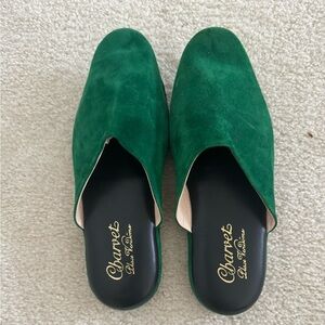 CHARVET - Green Suede Slippers